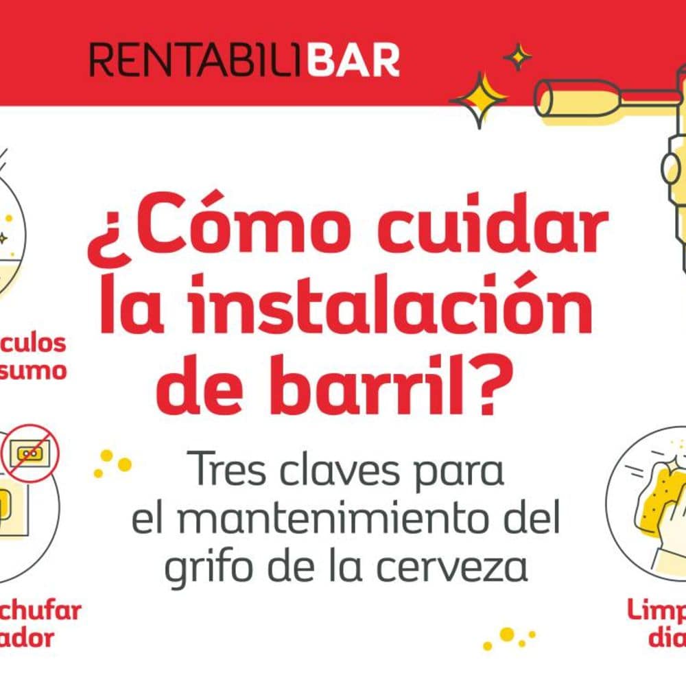 ¿Cómo cuidar la instalación de barril? 